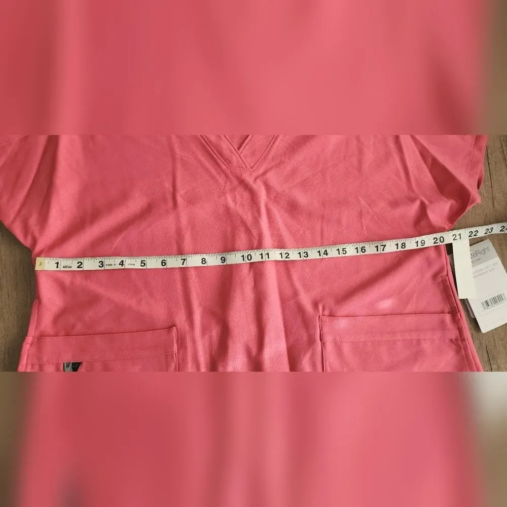 NWT Cuddle Duds Climate Right‎ Coral Scrub Top Women's Medium